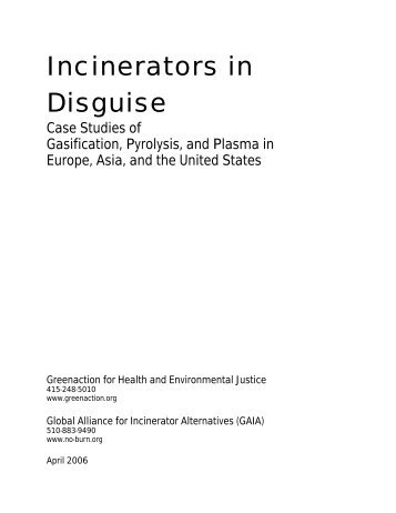 Incinerators in Disguise - GAIA