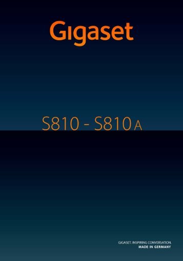 Gigaset S810-S810A - TKR