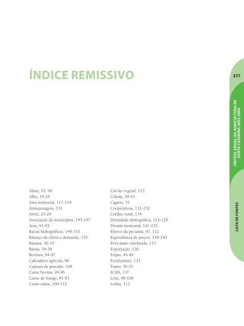 SÃ­ntese Anual da Agricultura de Santa Catarina - 2003-2004 - Cepa