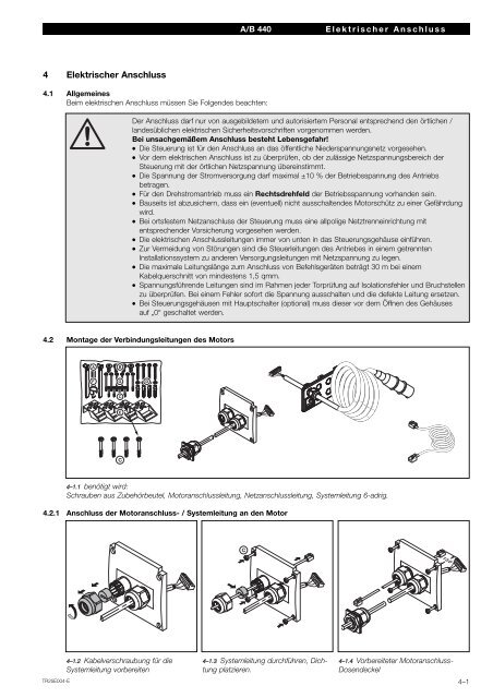 Steuerung Industrie-Sectionaltor A B440