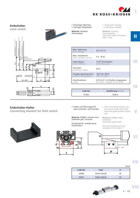 Spindel-Lineareinheiten Linear units with spindle drive