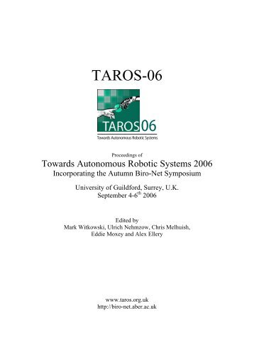 Proceedings of TAROS-06 - EEE-CAS Home - Imperial College ...