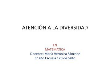 ATENCIÓN A LA DIVERSIDAD