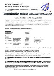 SV DJK Wombach e.V. Abteilung Ski- und Wintersport - Sportverein ...