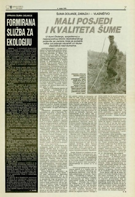 HRVATSKE ŠUME 4 (6.7.1992)