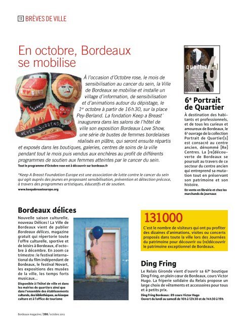 Bordeaux magazine - Octobre 2012