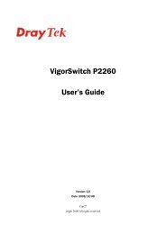 VigorSwitch P2260 User's Guide