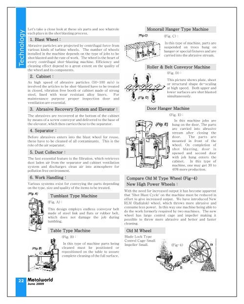 new development in shot blasting machine. - Metalworld.co.in