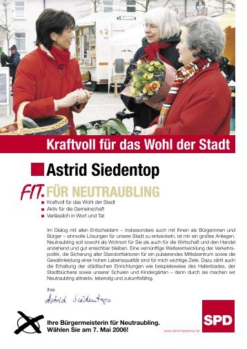 Kraftvoll für das Wohl der Stadt - Astrid Siedentop