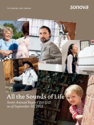 All the Sounds of Life - Sonova