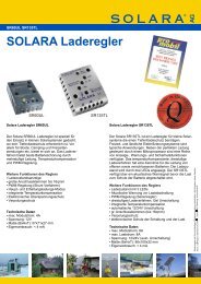 SOLARA Laderegler