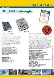 SOLARA Laderegler