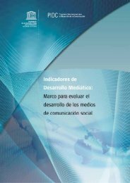 Indicadores de desarrollo mediÃ¡tico