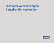 Facebook-Werbeanzeigen Ratgeber für Neukunden