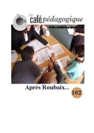 Editorial : AprÃ¨s Roubaix - CafÃ© pÃ©dagogique