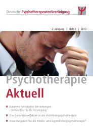 Psychotherapie Aktuell 02/2010 - DPtV