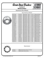 Aluminum Disc Wheels Section 3 Wheels & Rims - Great Dane Trailers