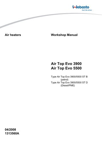 AirTop Evo Workshop Manual (PDF, 3,37 MB) - Webasto