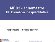 UE de Biomédecine Quantitative - Chazard.org