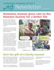 550.HHS December Newsletter.indd - Hawaiian Humane Society