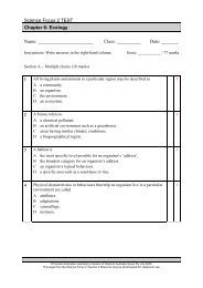 Science Focus 2 TEST Chapter 6 - Pearson Australia Media ...