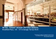 RETAIL TENANT DESIGN CRITERIA MANUAL - Brookfield Properties