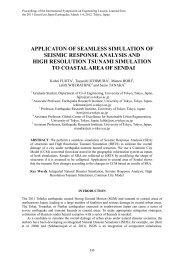 Application of Seamless Simulation of Seismic Response Analysis ...