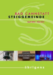 übrigens BAD CANNSTATT STEIGGEMEINDE