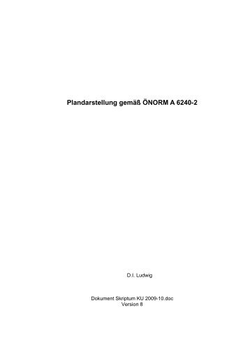 Plandarstellung gemäß ÖNORM A 6240-2 - bauberufe.eu