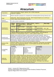 Atracurium - Nottingham University Hospitals NHS Trust