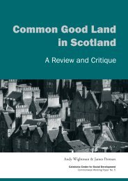 Common Good Land in Scotland - Scottish Commons