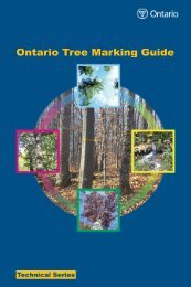 Ontario Tree Marking Guide - Ministry of Natural Resources