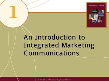 An Introduction to Integrated Marketing Communications