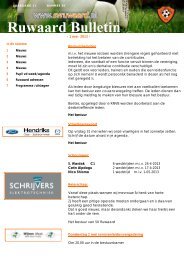 Ruwaard bulletin nummer 36 met de datum 01-05-2013 - sv Ruwaard