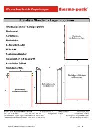 Preisliste Standard - Lagerprogramm - Thermo-pack Kunststoff ...