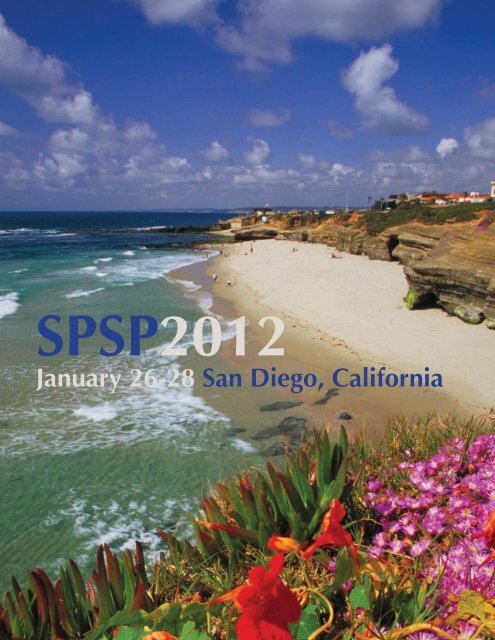 January 26-28 San Diego, California - SPSP 2014!