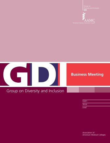 GDI Business Meeting - AAMC's member profile