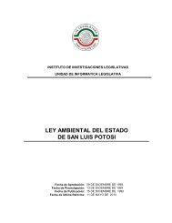 LEY AMBIENTAL DEL ESTADO DE SAN LUIS POTOSI - Instituto ...