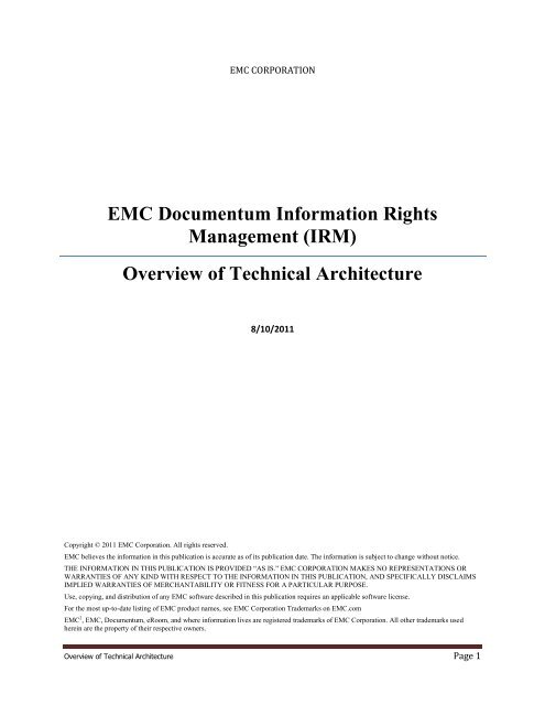 IRM - EMC Community Network