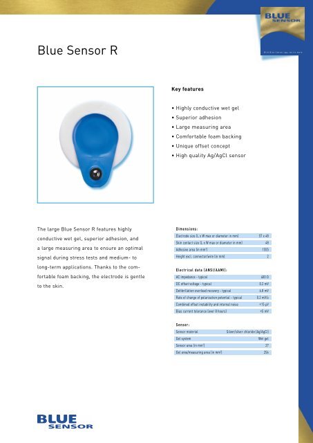 Blue Sensor R ECG Electrodes