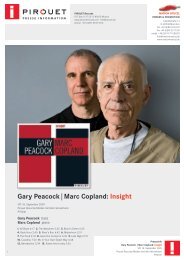 Gary Peacock | Marc Copland â INSIGHT - Marion HÃ¶lczl
