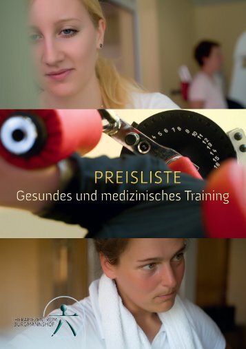 Burgmannshof PreiseTraining2011.indd - Therapiezentrum ...
