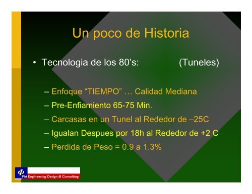 ENFRIAMIENTO de CARCASAS de CERDO