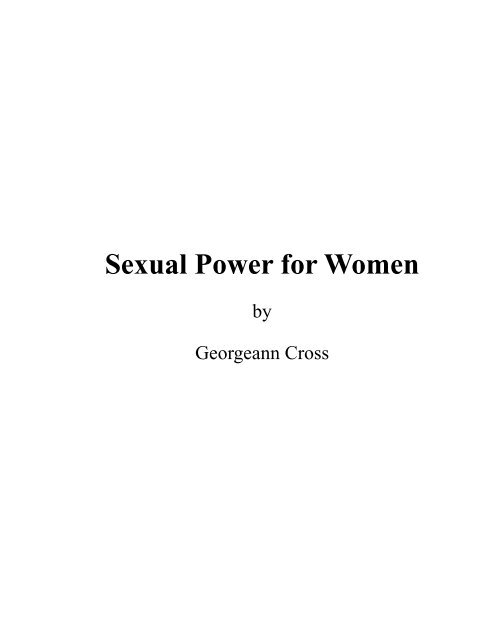 PDF File for Duplex Printing - Sexual Power for Women