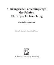 Chirurgische Forschungstage der Sektion Chirurgische Forschung