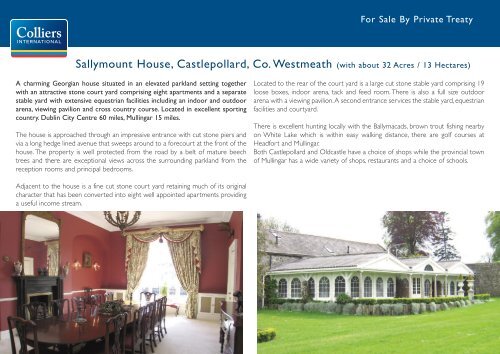 to view Sallymount House Brochure