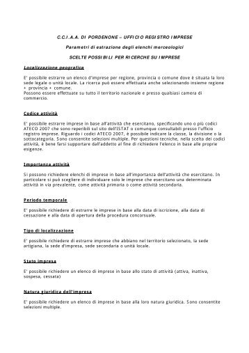 Istruzioni per la richiesta di Elenchi Merceologici (file PDF, 21kb)