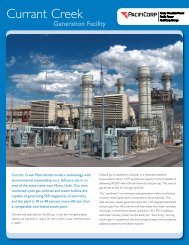 Currant Creek Generation Facility - PacifiCorp