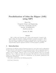 Parallelization of John the Ripper (JtR) using MPI - Openwall file ...