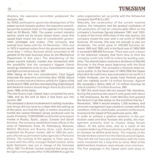 THE HISTORY OF TUNGSRAM 1896-1945 - MEK